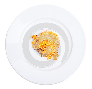 Chicken rissole with cheese.