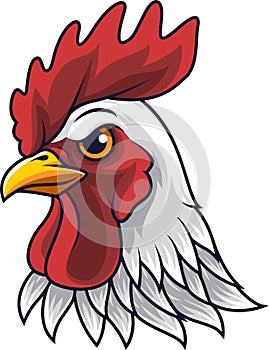 Chicken rooster head mascot