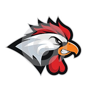 Chicken rooster head mascot