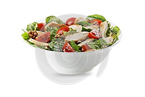 Chicken salad with lettuce and tomato