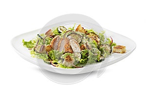 Chicken salad with roasted vegetable