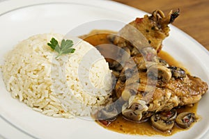 Chicken Saute Chasseur