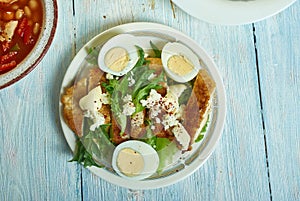 Chicken schnitzel Caesar