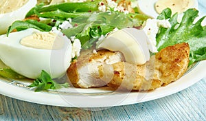 Chicken schnitzel Caesar