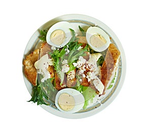 Chicken schnitzel Caesar