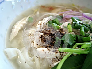Chicken soup noodle