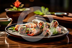Chicken Spring Rolls, a perfect fusion of crispy texture and succulent chicken