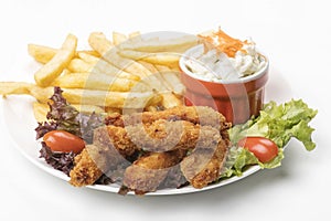 Chicken Strips With Fries