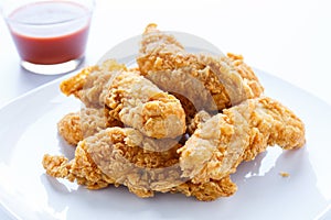 Chicken Strips with Hot Pepper Sauce