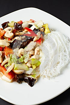 Chicken Szechuan. Asian food. Asian cuisine.