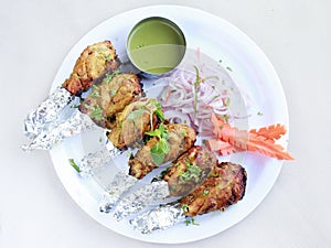 Chicken Tangdi kabab full plate photo