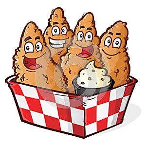 Chicken Tender Cartoon Characters photo