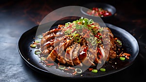 chicken teppanyaki thinly sliced mixed