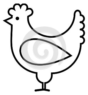 Chicken - vector icon photo