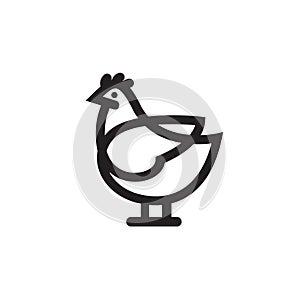 Chicken vector icon