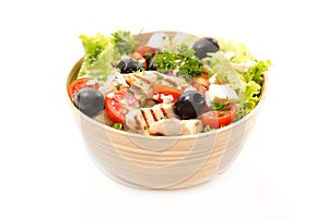 Chicken vegetable salad
