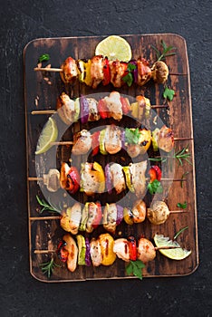 Chicken and Vegetable Skewers