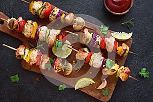 Chicken and Vegetable Skewers