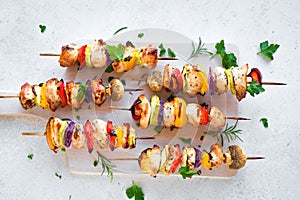 Chicken and Vegetable Skewers