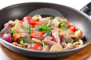 Chicken vegetable stir fry