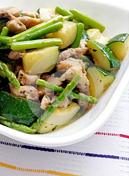 Chicken vegetables stirfry