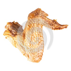 chicken wing fried isolated on white background