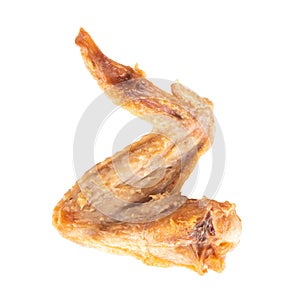 chicken wing fried isolated on white background