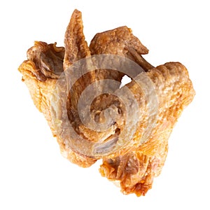 chicken wing fried isolated on white background