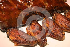 Chicken Wings Barbequed