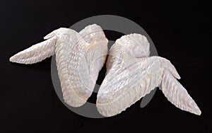 Chicken Wings on Black