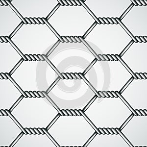 Chicken wire seamless background photo