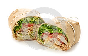Chicken wrap sandwich