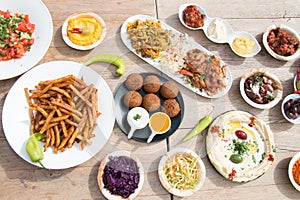 Chicken wrap with souce