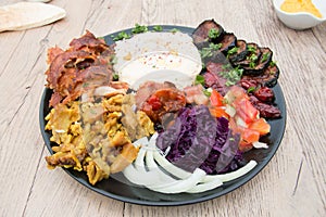 Chicken wrap with souce