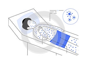 Chickenpox abstract concept vector illustration.