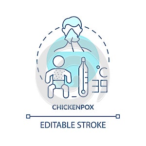 Chickenpox concept icon