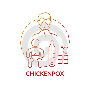 Chickenpox concept icon
