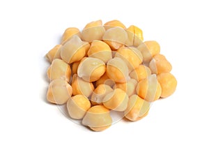 Chickpea or chick pea or Bengal gram, chhana, chana, garbanzo or garbanzo bean, or Egyptian pea. Isolated