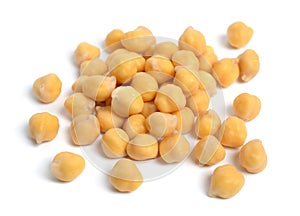 Chickpea or chick pea or Bengal gram, chhana, chana, garbanzo or garbanzo bean, or Egyptian pea. Isolated