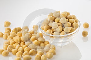 Chickpea grains Cicer arietinum