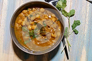 Chickpeas curry or Chola masala