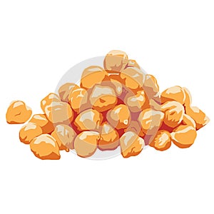 Chickpeas Vector Illustration