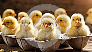 Chicks in an Egg Box