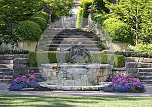 `Chico y Chica de la Playa` by Victor Salmones, Dallas Arboretum