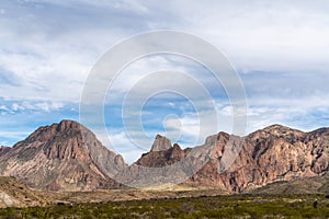 Chicos mountains along Ross Maxwell scenic drive