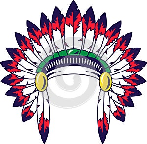 Chief Feathered Indian Festive Headdress