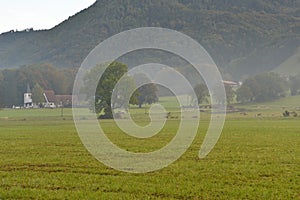 Chiemgau, Bavaria, Germany. German countryside landscape.