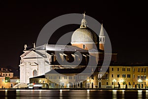 Chiesa del Redentore at night photo