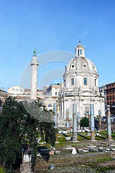 Chiesa del Santissimo Nome di Maria al Foro Traiano in Rome, Italy