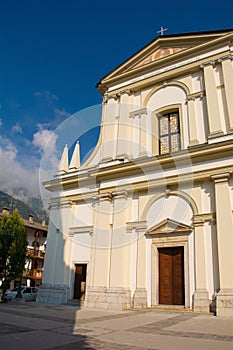 Church in Ampezzo in North East Italy photo